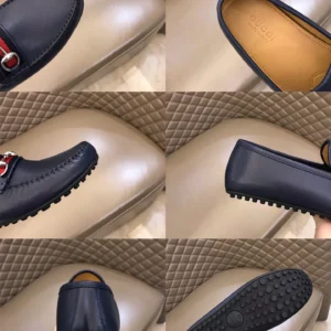 Gucci Leather Driver With Web - GL35