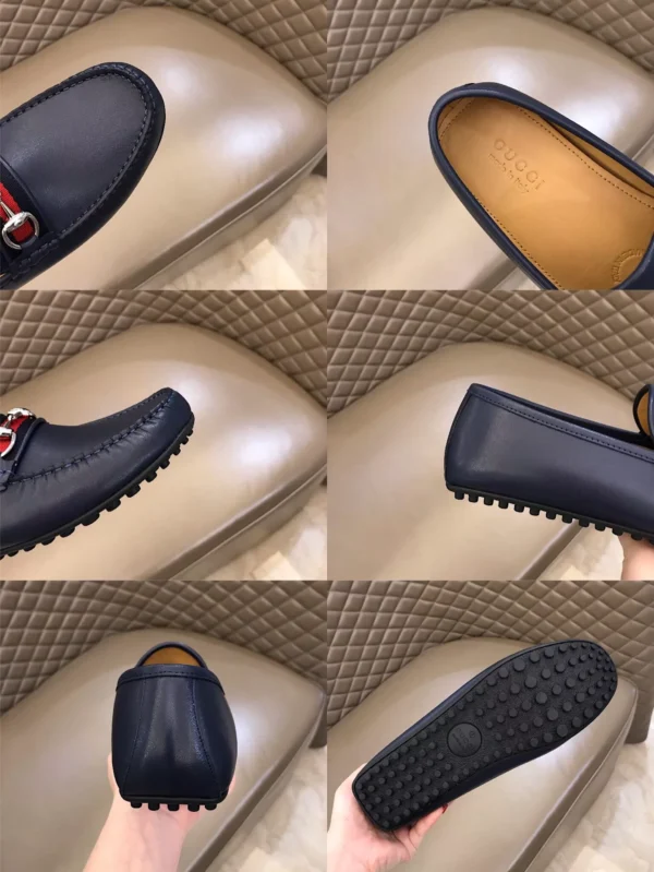 Gucci Leather Driver With Web - GL35