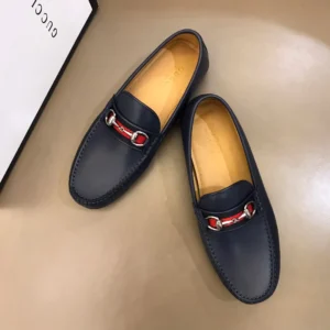 Gucci Leather Driver With Web - GL35