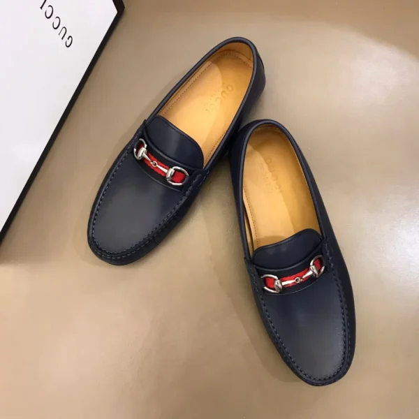 Gucci Leather Driver With Web - GL35