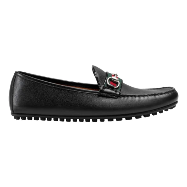 Gucci Leather Driver With Web - GL36