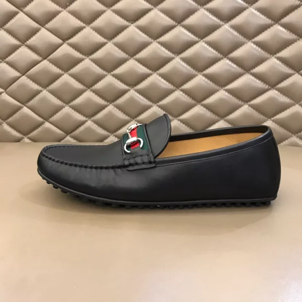 Gucci Leather Driver With Web - GL36