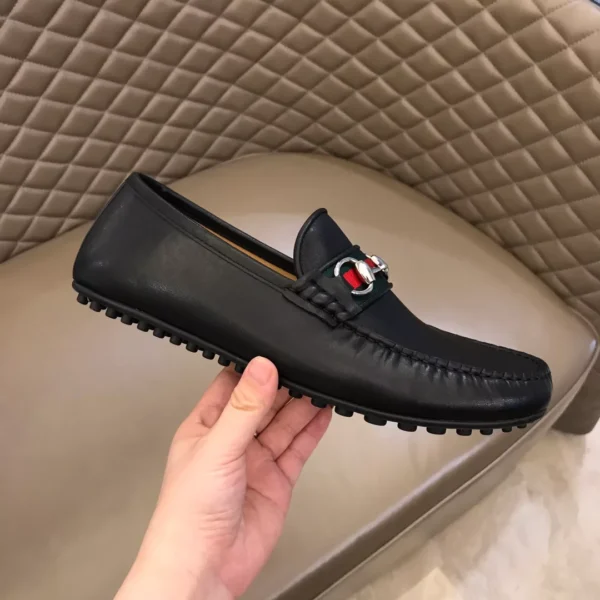 Gucci Leather Driver With Web - GL36