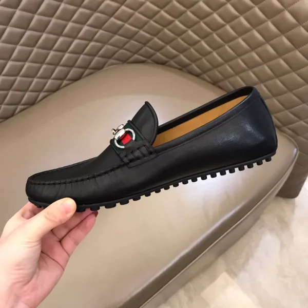Gucci Leather Driver With Web - GL36