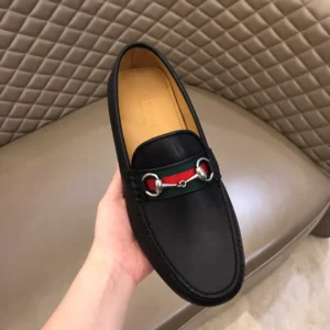 Gucci Leather Driver With Web - GL36