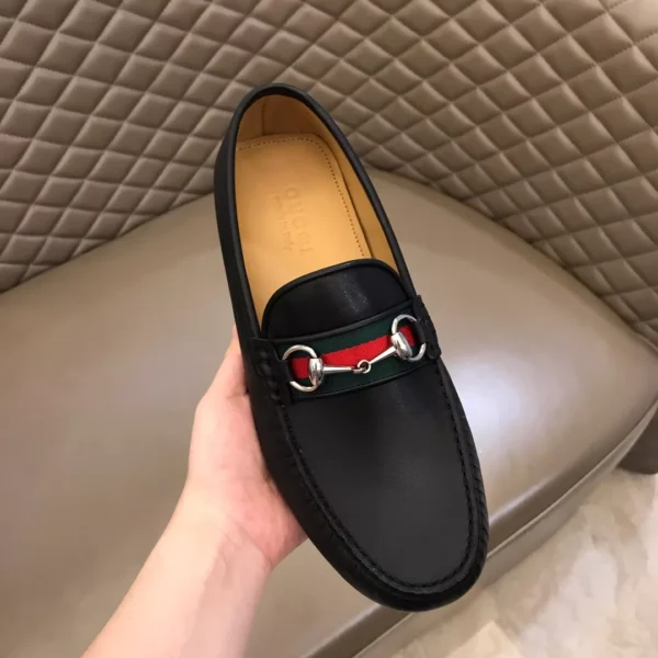 Gucci Leather Driver With Web - GL36