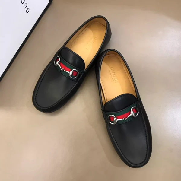 Gucci Leather Driver With Web - GL36