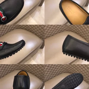 Gucci Leather Driver With Web - GL36