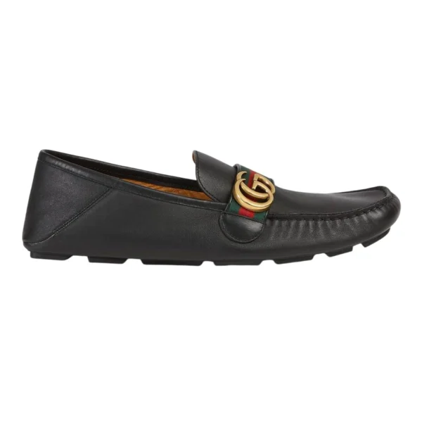 Gucci Leather Driver With Web - GL37