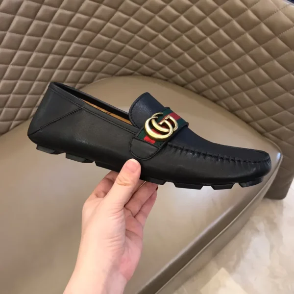 Gucci Leather Driver With Web - GL37