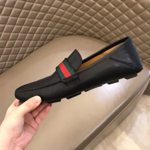 Gucci Leather Driver With Web - GL37