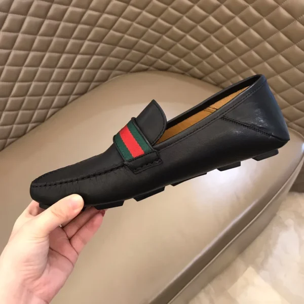 Gucci Leather Driver With Web - GL37