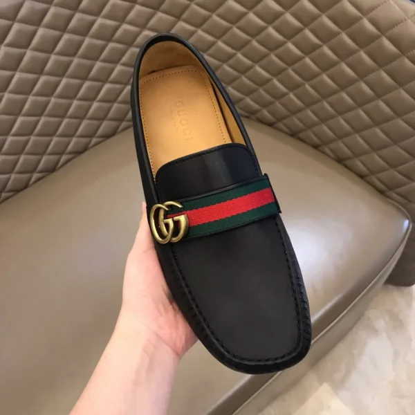 Gucci Leather Driver With Web - GL37