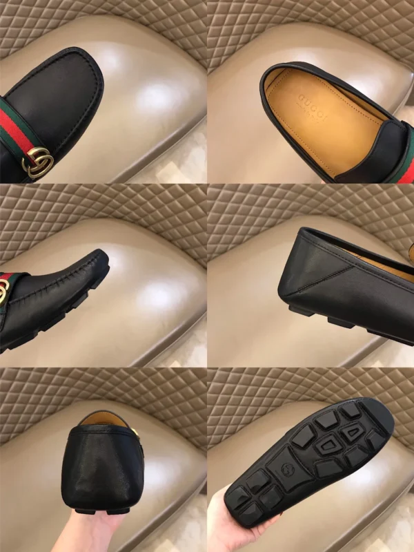 Gucci Leather Driver With Web - GL37