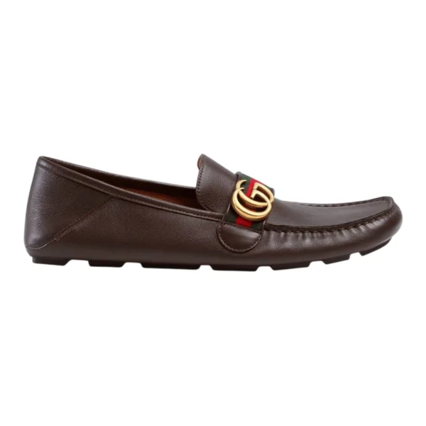 Gucci Leather Driver With Web - GL38