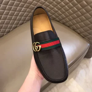 Gucci Leather Driver With Web - GL38