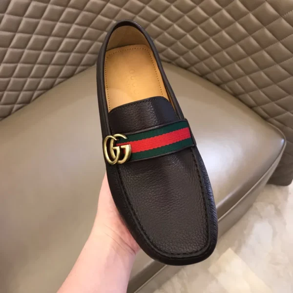 Gucci Leather Driver With Web - GL38