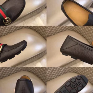 Gucci Leather Driver With Web - GL38