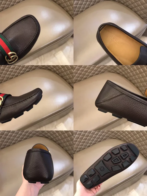 Gucci Leather Driver With Web - GL38