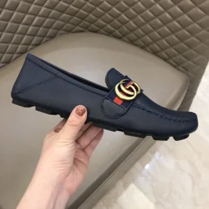 Gucci Leather Driver With Web - GL39