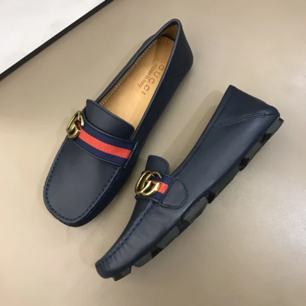 Gucci Leather Driver With Web - GL39