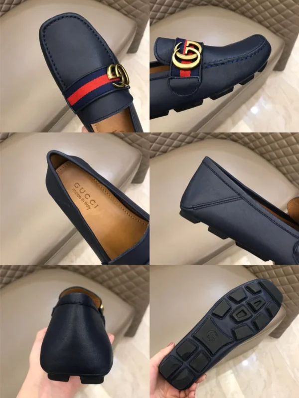 Gucci Leather Driver With Web - GL39