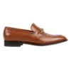 Gucci Men's Leather Loafers With Interlocking G In Brown - GL29