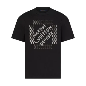 Louis Vuitton Embroidered Signature Cotton T-Shirt in Black - LT129