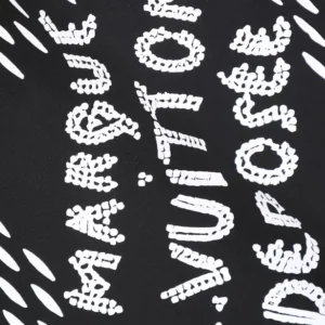 Louis Vuitton Embroidered Signature Cotton T-Shirt in Black - LT129