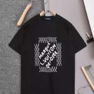 Louis Vuitton Embroidered Signature Cotton T-Shirt in Black - LT129