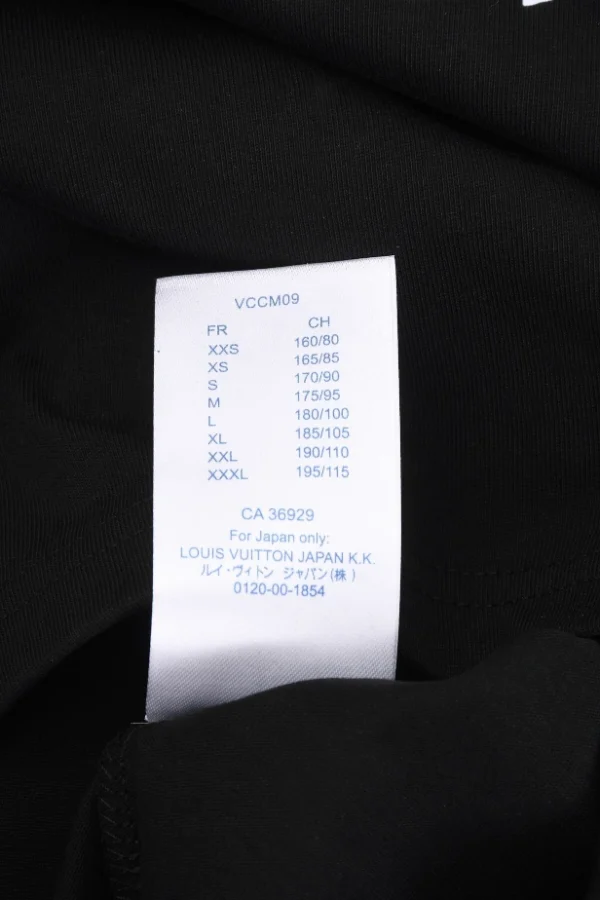 Louis Vuitton Embroidered Signature Cotton T-Shirt in Black - LT129