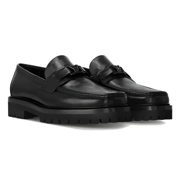 Louis Vuitton Major Loafers Black Leather - LL42