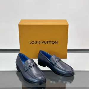 Louis Vuitton Major Loafers In Navy Blue - LL51