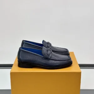Louis Vuitton Major Loafers In Navy Blue - LL51