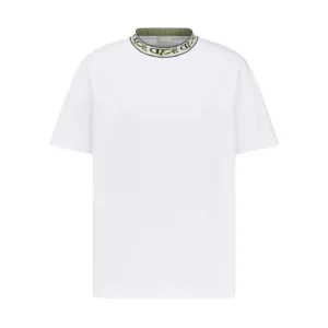Dior And Lewis Hamilton T-Shirt Relaxed Fit White Cotton Jersey - DT63