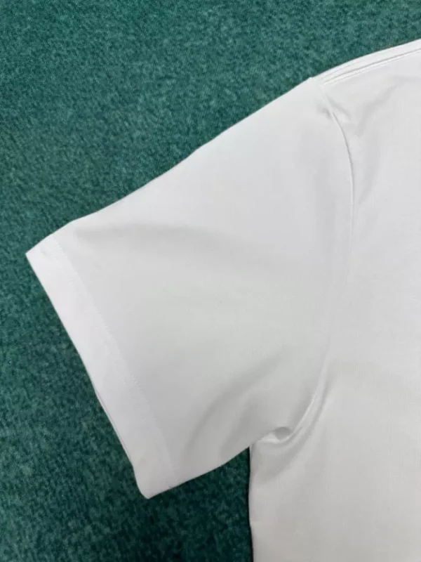 Dior And Lewis Hamilton T-Shirt Relaxed Fit White Cotton Jersey - DT63