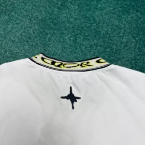 Dior And Lewis Hamilton T-Shirt Relaxed Fit White Cotton Jersey - DT63