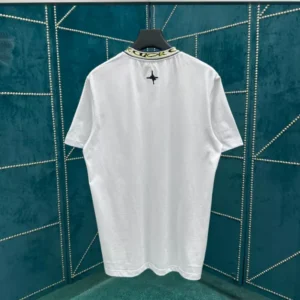 Dior And Lewis Hamilton T-Shirt Relaxed Fit White Cotton Jersey - DT63
