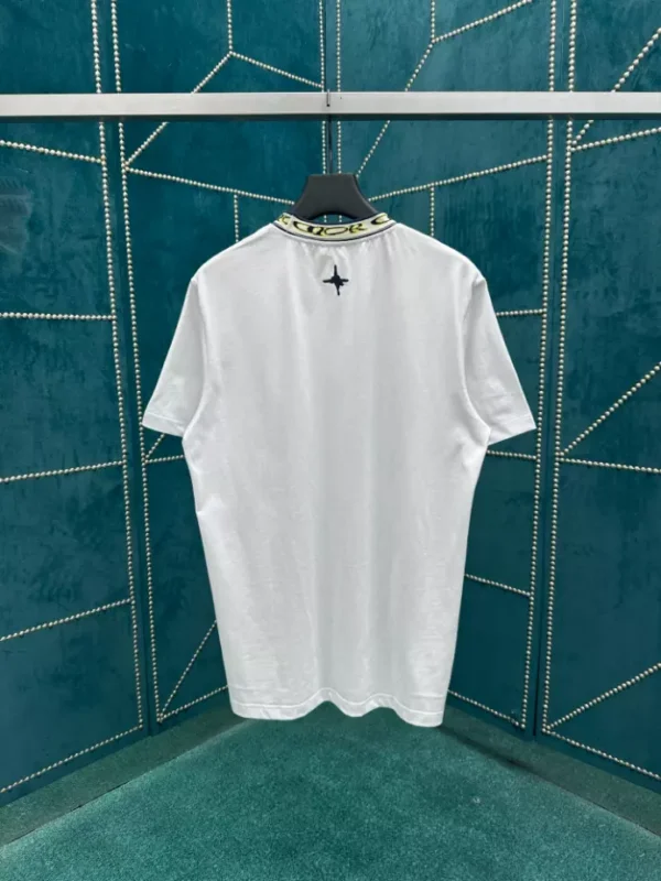 Dior And Lewis Hamilton T-Shirt Relaxed Fit White Cotton Jersey - DT63