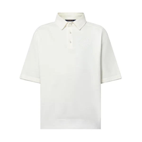 Louis Vuitton Embroidered Short-Sleeved Cotton Blend Polo Shirt - LT135