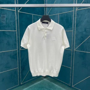 Louis Vuitton Embroidered Short-Sleeved Cotton Blend Polo Shirt - LT135