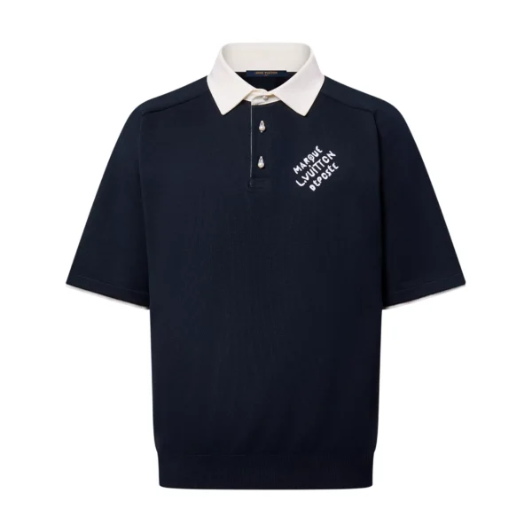 Louis Vuitton Embroidered Short-Sleeved Cotton Blend Polo Shirt - LT137