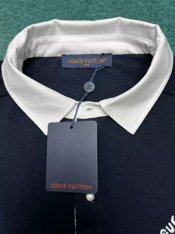 Louis Vuitton Embroidered Short-Sleeved Cotton Blend Polo Shirt - LT137