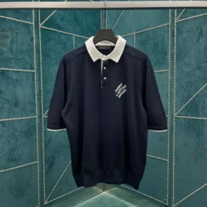 Louis Vuitton Embroidered Short-Sleeved Cotton Blend Polo Shirt - LT137