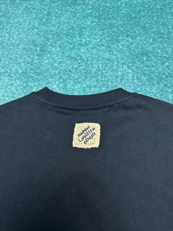 Louis Vuitton Embroidered Signature T-Shirt in Black - LT130