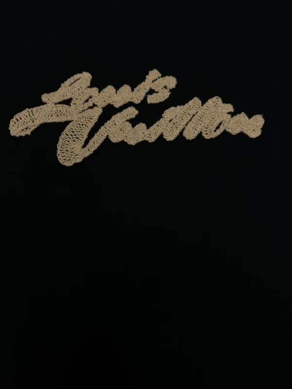 Louis Vuitton Embroidered Signature T-Shirt in Black - LT130