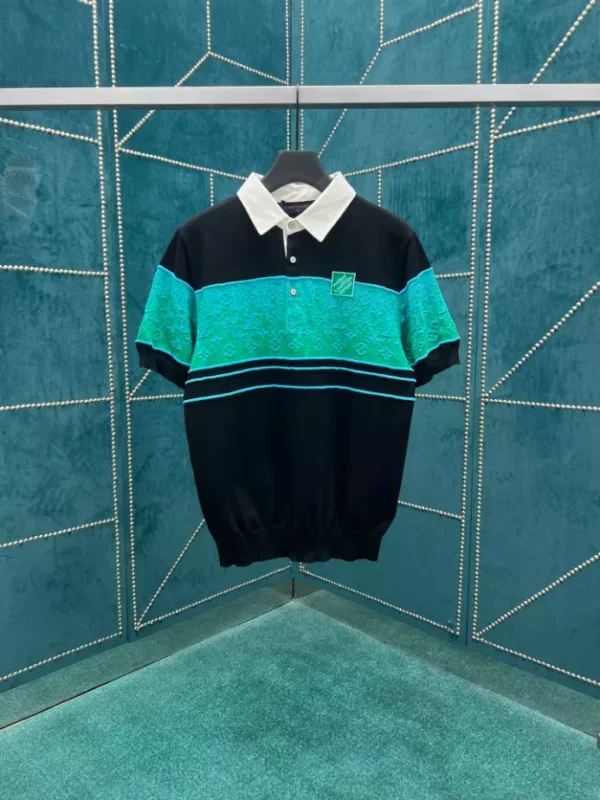 Louis Vuitton Iridescent Jacquard Short-Sleeved Polo - LT136