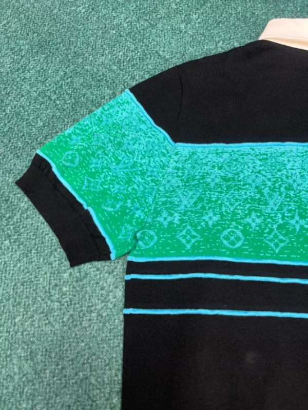 Louis Vuitton Iridescent Jacquard Short-Sleeved Polo - LT136