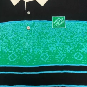 Louis Vuitton Iridescent Jacquard Short-Sleeved Polo - LT136