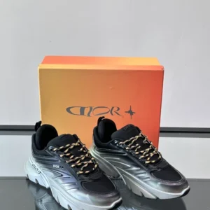 Dior B44 Blade Sneaker Gradient Black and Silver-Tone - DS163